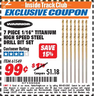 1 1 16 drill bit harbor freight