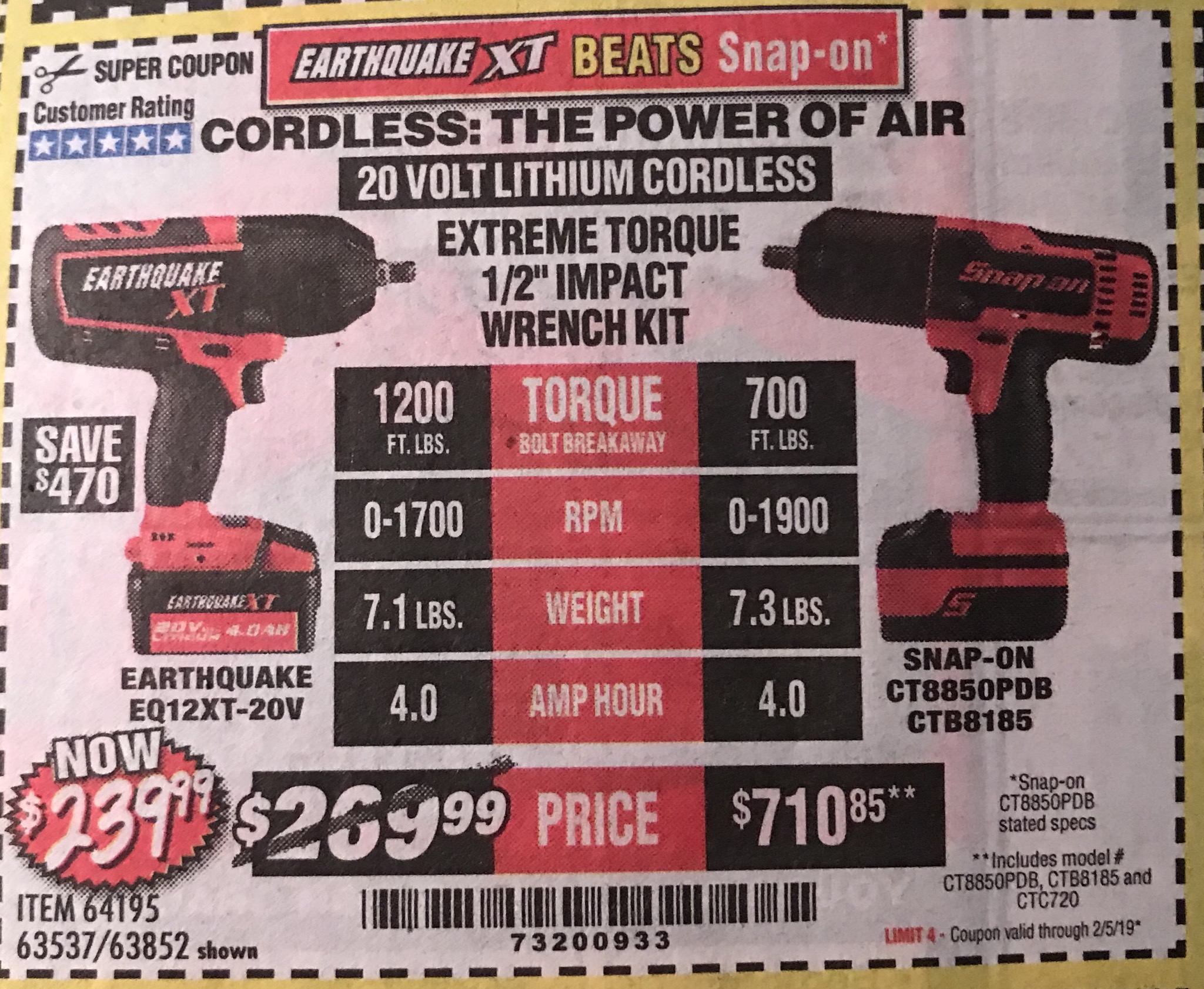 Coupon Codes 62891 Harbor Freight Coupon Cordless Impact Impact