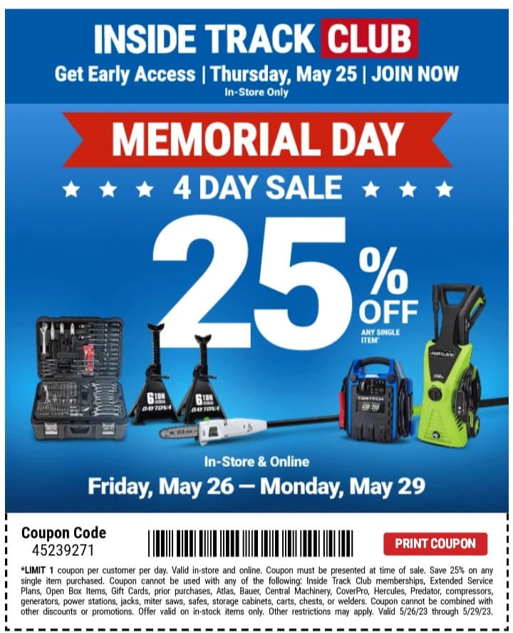 Harbor Freight coupon