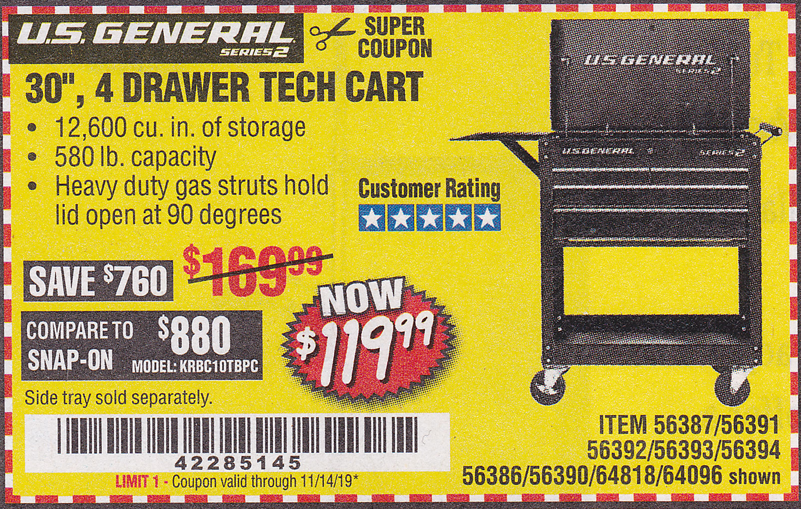 No Exclusions Stackable Coupon 5 Off 50 10 Off 100 Harborfreight