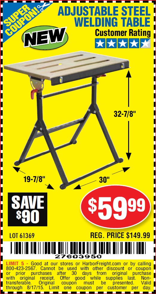 Agricultural Welding Harbor Freight Welding Table Coupon