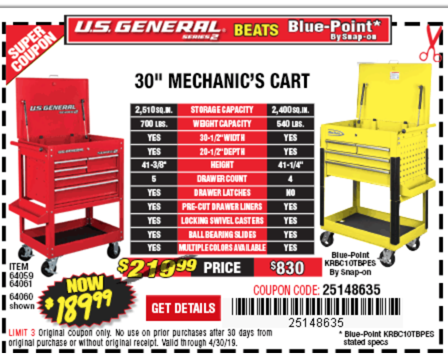 Harbor Freight Tools Coupon Database Free coupons, 25 percent off coupons, toolbox coupons