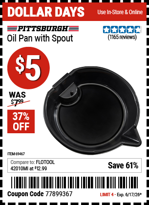 www.hfqpdb.com - PITTSBURGH OIL PAN WITH SPOUT Lot No. 69467