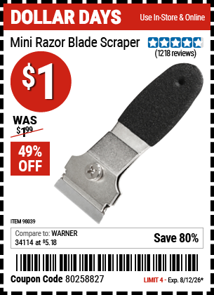 www.hfqpdb.com - MINI RAZOR BLADE SCRAPER Lot No. 98039