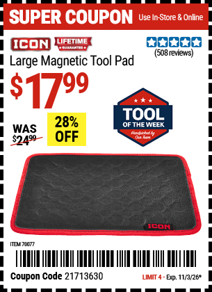 Harbor Freight 0 percent off coupon