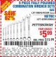 Harbor Freight Coupon 9 PIECE FULLY POLISHED COMBINATION WRENCH SETS Lot No. 63282/42304/69043/63171/42305/69044 Expired: 10/16/15 - $5.99