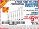 Harbor Freight Coupon 9 PIECE FULLY POLISHED COMBINATION WRENCH SETS Lot No. 63282/42304/69043/63171/42305/69044 Expired: 10/21/15 - $5.99
