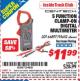 Harbor Freight ITC Coupon 5 FUNCTION CLAMP-ON DIGITAL MULTIMETER Lot No. 66897/95652 Expired: 11/30/15 - $11.99