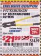 Harbor Freight ITC Coupon 24" BOLT/CABLE/WIRE CUTTERS Lot No. 96252 Expired: 5/31/17 - $21.99