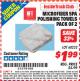 Harbor Freight ITC Coupon MICROFIBER SPA POLISHING TOWELS PACK OF 2 Lot No. 60232 Expired: 5/31/15 - $1.99