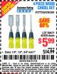 Harbor Freight Coupon 4 PIECE WOOD CHISEL SET Lot No. 42429/69471 Expired: 12/26/15 - $5.99