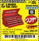 Harbor Freight Coupon 44" 8 DRAWER TOP TOOL CHEST Lot No. 62500/68787/69398 Expired: 12/4/17 - $229.99