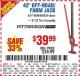 Harbor Freight Coupon 42" OFF-ROAD/FARM JACK Lot No. 6530/60668 Expired: 10/29/15 - $39.99