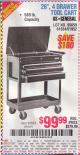Harbor Freight Coupon 26/30", 4 DRAWER TOOL CART Lot No. 95659/61634/61952 Expired: 6/8/15 - $99.99