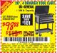 Harbor Freight Coupon 26/30", 4 DRAWER TOOL CART Lot No. 95659/61634/61952 Expired: 10/29/15 - $98.88