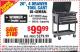 Harbor Freight Coupon 26/30", 4 DRAWER TOOL CART Lot No. 95659/61634/61952 Expired: 1/1/16 - $99.99