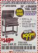 Harbor Freight Coupon 26/30", 4 DRAWER TOOL CART Lot No. 95659/61634/61952 Expired: 10/11/17 - $99.99