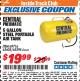Harbor Freight ITC Coupon 5 GALLON PORTABLE STEEL AIR TANK Lot No. 65594/69716 Expired: 7/31/17 - $19.99