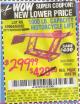 Harbor Freight Coupon 1000 LB. CAPACITY MOTORCYCLE LIFT Lot No. 69904/68892 Expired: 6/8/15 - $299.99