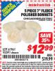 Harbor Freight ITC Coupon 5 PIECE 7" FLEECE POLISHER BONNETS Lot No. 61961/93591 Expired: 6/30/15 - $12.99