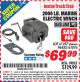 Harbor Freight ITC Coupon 2000 LB. MARINE ELECTRIC WINCH Lot No. 61237/61876/96455 Expired: 6/30/15 - $69.99