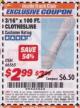 Harbor Freight ITC Coupon 3/16" x 100 FT. CLOTHESLINE Lot No. 66565 Expired: 5/31/17 - $2.99