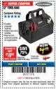 Harbor Freight Coupon 12" TOOL BAG Lot No. 61467/62163/62349 Expired: 3/18/18 - $4.99