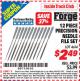Harbor Freight ITC Coupon 12 PIECE PRECISION NEEDLE FILE SET Lot No. 4614 Expired: 6/30/15 - $2.49