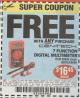 Harbor Freight FREE Coupon 7 FUNCTION DIGITAL MULTIMETER Lot No. 30756 Expired: 6/26/17 - FWP