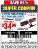 Harbor Freight Coupon 2 PIECE SUBMERSIBLE LED TRAILER LIGHTS Lot No. 61306/94137 Expired: 11/30/15 - $34.99