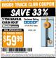 Harbor Freight ITC Coupon HAUL-MASTER 2 TON MANUAL CHAIN HOIST Lot No. 631 Expired: 6/16/15 - $59.99
