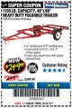 Harbor Freight Coupon 1195 LB. CAPACITY 4 FT. x 8 FT. HEAVY DUTY FOLDABLE UTILITY TRAILER Lot No. 62170/62648/62666/90154 Expired: 8/31/17 - $249.99