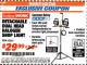 Harbor Freight ITC Coupon DETACHABLE DUAL HEAD HALOGEN SHOP LIGHT Lot No. 40123/62565 Expired: 11/30/17 - $29.99