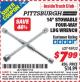 Harbor Freight ITC Coupon 14" STOWABLE FOUR-WAY LUG WRENCH Lot No. 95932 Expired: 9/30/15 - $7.99