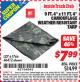 Harbor Freight ITC Coupon 9 FT. 4" x 11 FT. 4" CAMOUFLAGE WEATHER RESISTANT TARP Lot No. 46412/61766 Expired: 7/31/15 - $7.99