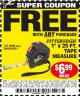 Harbor Freight FREE Coupon 1" X 25 FT. TAPE MEASURE Lot No. 69080/69030/69031 Expired: 9/24/15 - FWP