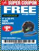 Harbor Freight FREE Coupon 1" X 25 FT. TAPE MEASURE Lot No. 69080/69030/69031 Expired: 1/7/18 - FWP