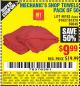 Harbor Freight Coupon MECHANIC'S SHOP TOWELS PACK OF 50 Lot No. 46163/61837/61878/69649/68442 Expired: 10/16/15 - $9.99