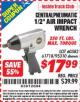 Harbor Freight ITC Coupon 1/2" AIR IMPACT WRENCH Lot No. 60382/61718/95310 Expired: 8/31/15 - $17.99