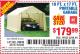 Harbor Freight Coupon COVERPRO 10 FT. X 17 FT. PORTABLE GARAGE Lot No. 62859, 63055, 62860 Expired: 7/17/15 - $179.99