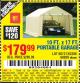 Harbor Freight Coupon COVERPRO 10 FT. X 17 FT. PORTABLE GARAGE Lot No. 62859, 63055, 62860 Expired: 9/12/15 - $179.99