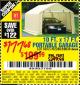 Harbor Freight Coupon COVERPRO 10 FT. X 17 FT. PORTABLE GARAGE Lot No. 62859, 63055, 62860 Expired: 9/26/15 - $177.68