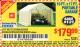 Harbor Freight Coupon COVERPRO 10 FT. X 17 FT. PORTABLE GARAGE Lot No. 62859, 63055, 62860 Expired: 1/16/16 - $179.99