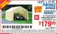 Harbor Freight Coupon COVERPRO 10 FT. X 17 FT. PORTABLE GARAGE Lot No. 62859, 63055, 62860 Expired: 4/10/16 - $179.99