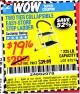 Harbor Freight Coupon TWO TIER EASY-STORE STEP LADDER Lot No. 67514 Expired: 8/8/15 - $19.16