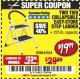Harbor Freight Coupon TWO TIER EASY-STORE STEP LADDER Lot No. 67514 Expired: 3/1/18 - $19.99