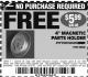 Harbor Freight FREE Coupon 4" MAGNETIC PARTS HOLDER Lot No. 62535/90566 Expired: 3/13/15 - NPR