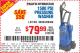 Harbor Freight Coupon 1650 PSI PRESSURE WASHER Lot No. 68333/69488 Expired: 6/1/15 - $79.99