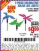 Harbor Freight Coupon 3 PIECE DECORATIVE SOLAR LED LIGHTS Lot No. 95588/69462/60561 Expired: 7/29/15 - $9.99