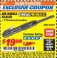 Harbor Freight ITC Coupon AIR NEEDLE SCALER Lot No. 96997 Expired: 3/31/18 - $19.99